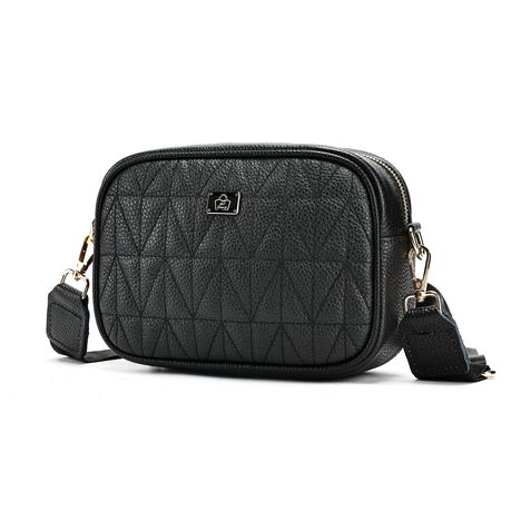 SACLASSY Genuine Leather Women Crossbody Bag Shoulder Bag Wide Strap 7769 Image