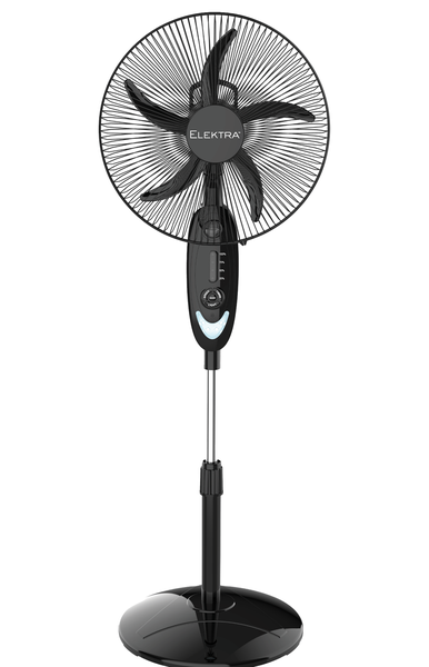 Elektra 28w Rechargeable Stand Fan | 3 Speed | Oscillating | 20H Backup