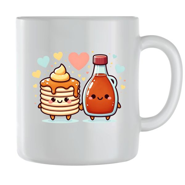 Waffles Coffee Mugs for Men Women Matching Couples Graphic Cups Present 092