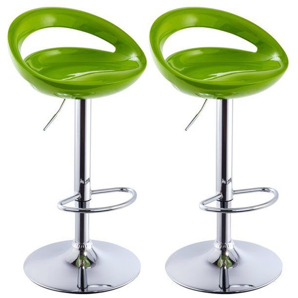 Bar Stools / Kitchen Breakfast Chairs - 2 Pack- Green Colour
