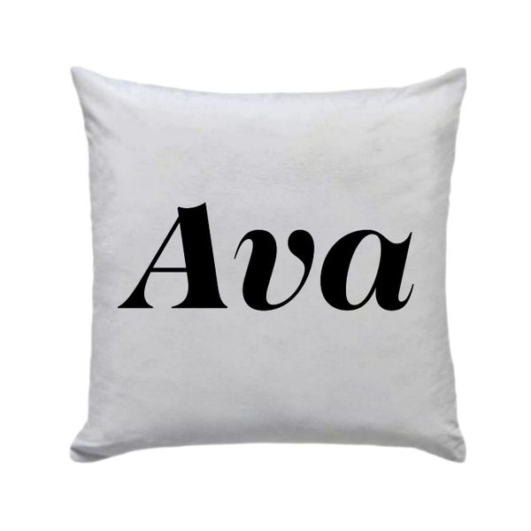 Ava 30 x 30cm - Cushion/pillow with Vinyl Letters gift present