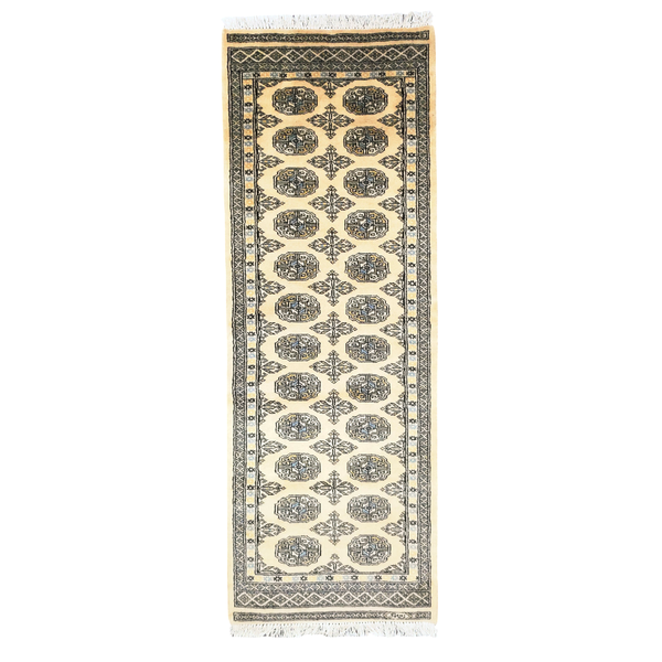 Carpet Express &amp; Decor/HandMade Bokhara Cream/Blue Runner - 179 x 64cm