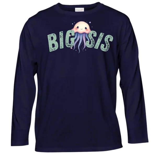 Baby- Sister Long Sleeve Tshirt -Eng-Coral Reef