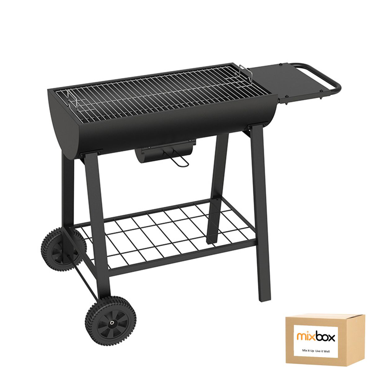 Mix Box Portable Outdoor Charcoal Grill-Black
