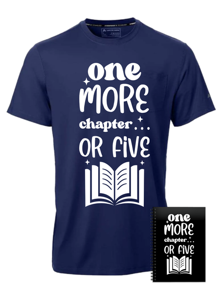 One More Chapter T-Shirt Book Reader Reading Bir image