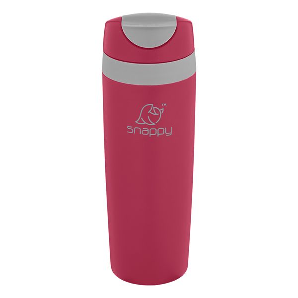 Snappy Dbl Wall Plastic Tumbler 473ml - Magenta
