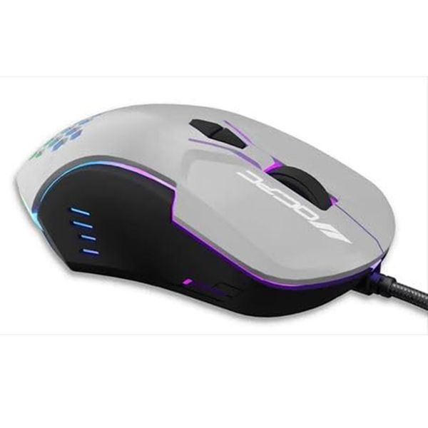 OCPC MR11 Wired Gaming Mouse - RGB, 6 Buttons, 7200 DPI, Grey Finish