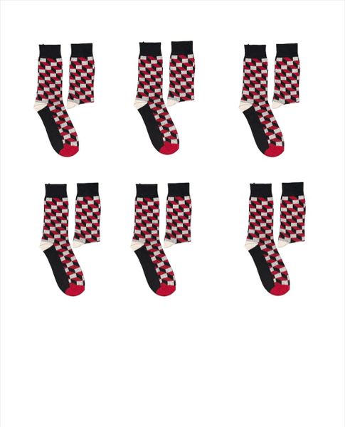SAP Men's Fashionable Socks 0014 Pack Of 6