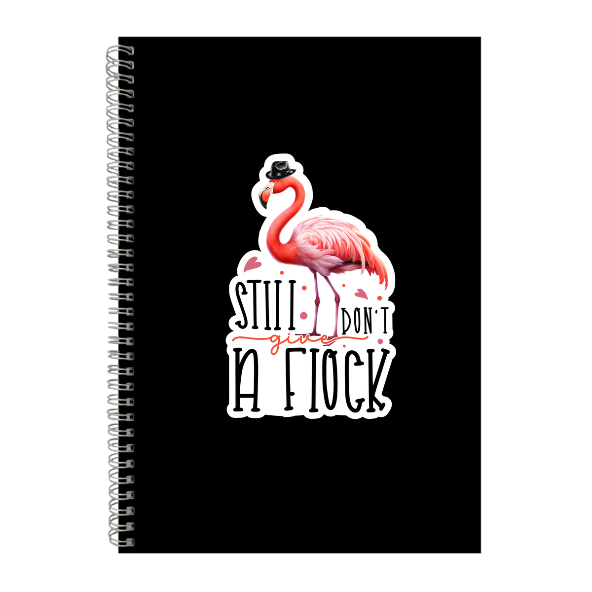 Fliok a4 notebook pad trendy flamingo lover graphic birthday present