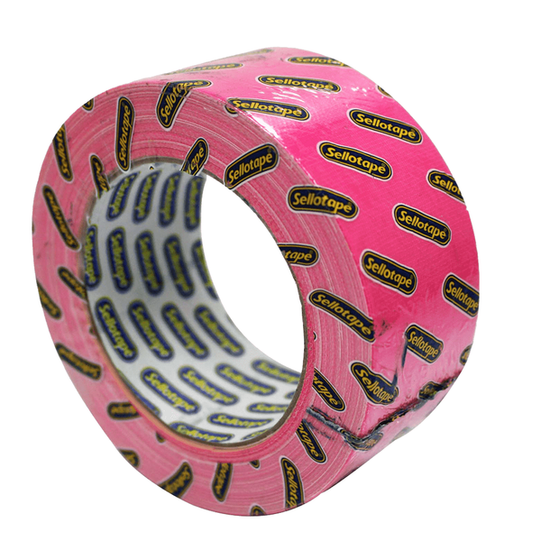 Tape Sello Duct Lumo Pink 48Mmx20M - 4 Pack