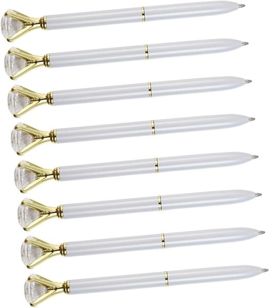 Glass Metal Ballpoint Pens 0.7mm Fine Point Writing Stationery For Office