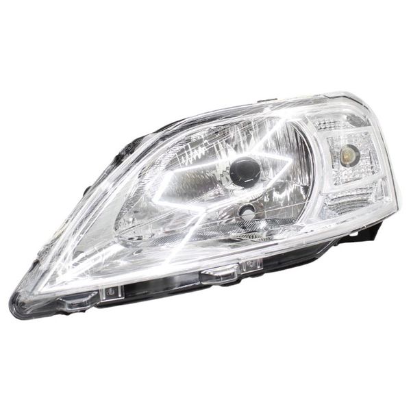 Replacement Headlight Compatible - Nissan NP200 2009 Facelift - LHS Chrome