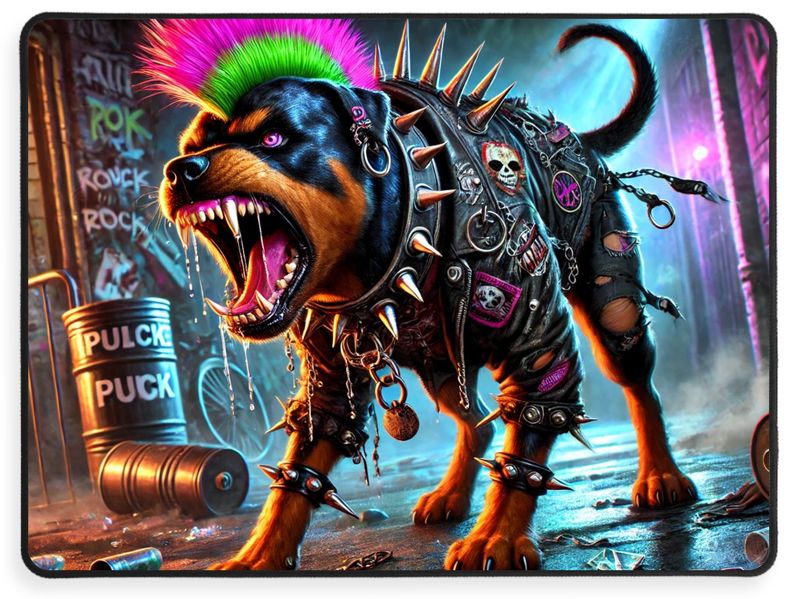 Mousepad - Punk Rottweiler