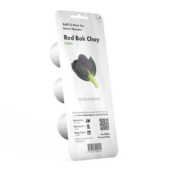 Click and Grow Red Bok Choy Refill for Smart Herb Garden - 3 Pack