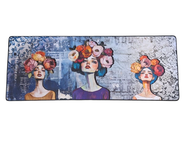 Versatile Desk/Kitchen/Bar Mat - Flower Girls