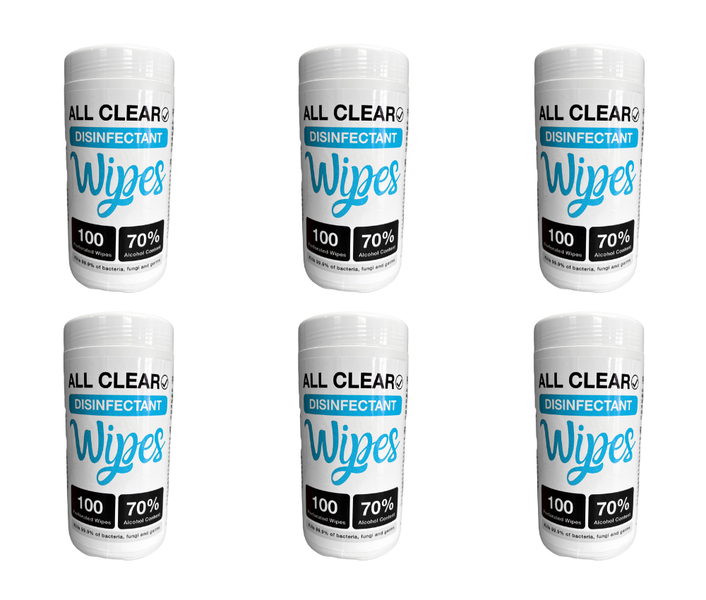 All Clear - 600 Disinfectant Wipes 70% Alcohol
