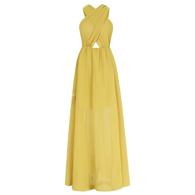Chest Wrapped Chiffon Long Skirt Dress | Buy Online in South Africa ...