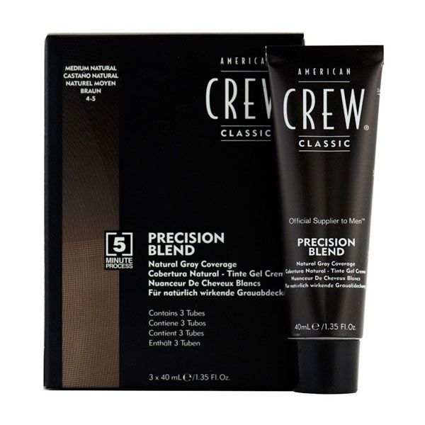 American Crew - Precision Blend Colour Kit - Medium Natural 4-5
