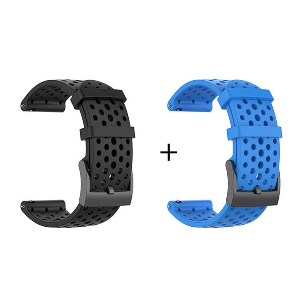 Killer Deals 24mm Silicone Strap for Suunto 9 - 2 Pack