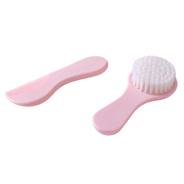 Portable Newborn Massage Baby Hair Brush and Comb Set