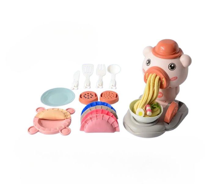 18 Piece Play Dough Pig Spaghetti Maker Set