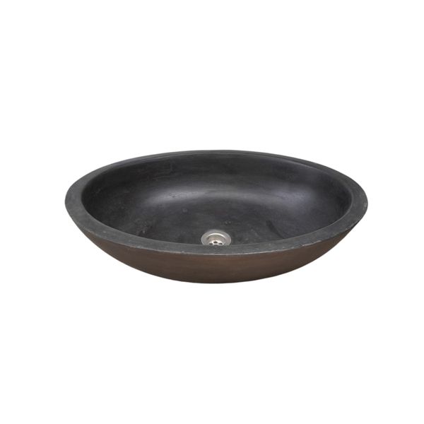 Angels Rock Pool Black Bespoke Bathroom Basin/Sink 54.5x40x16.5cm