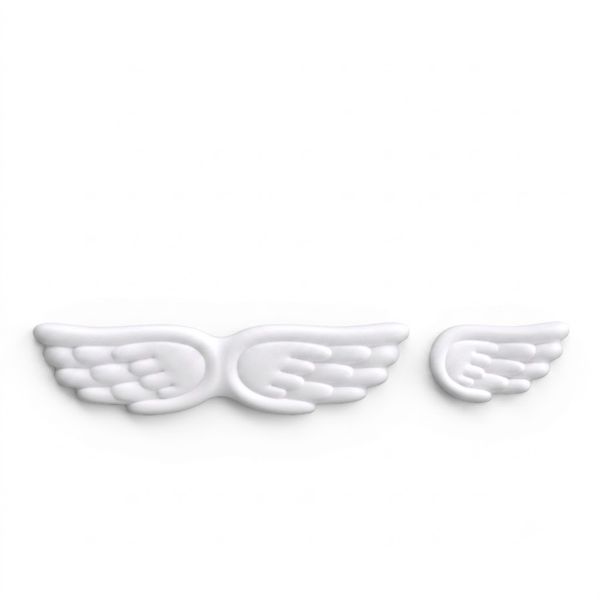 Angel Wing Keyboard and Mouse Wrist Rest Leather Memory Foam