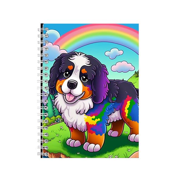 Colourful Saint Bernard Doggy Notebook Animal Gift Idea Notepad Pad 81