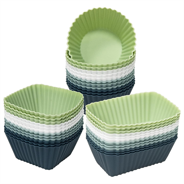 Reusable Cupcake Liners 36 Pcs Silicone Lunch Box Dividers Bento Box