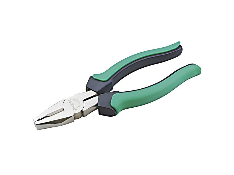 Dual Color Lineman's Plier Green/Gold (165mm)