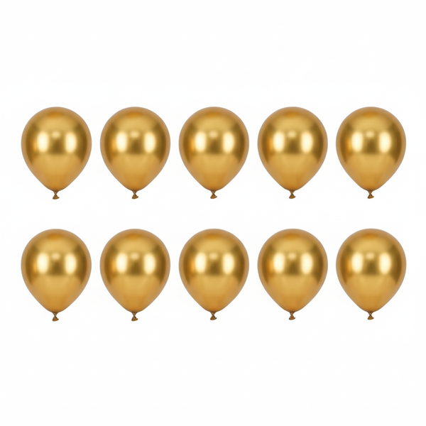 10 Piece - Minimalist Premium Latex Balloons with String