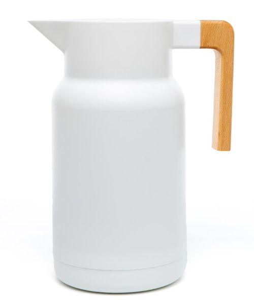 George &amp; Mason - 1 Litre Thermal Vacuum Water Jug - White
