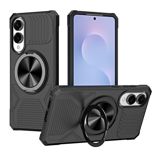 Ring Stand Holder Phone Case Compatible With Samsung Galaxy S25 Edge