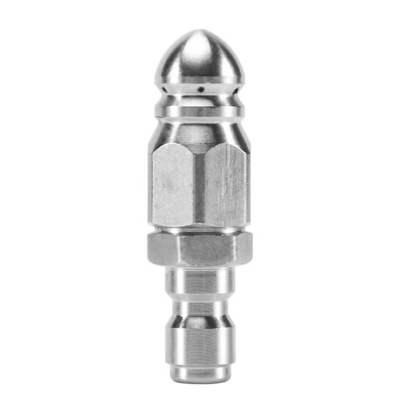 Pressure Washer Sewer Jetter Nozzle With Stainless Steel 1/4Inch