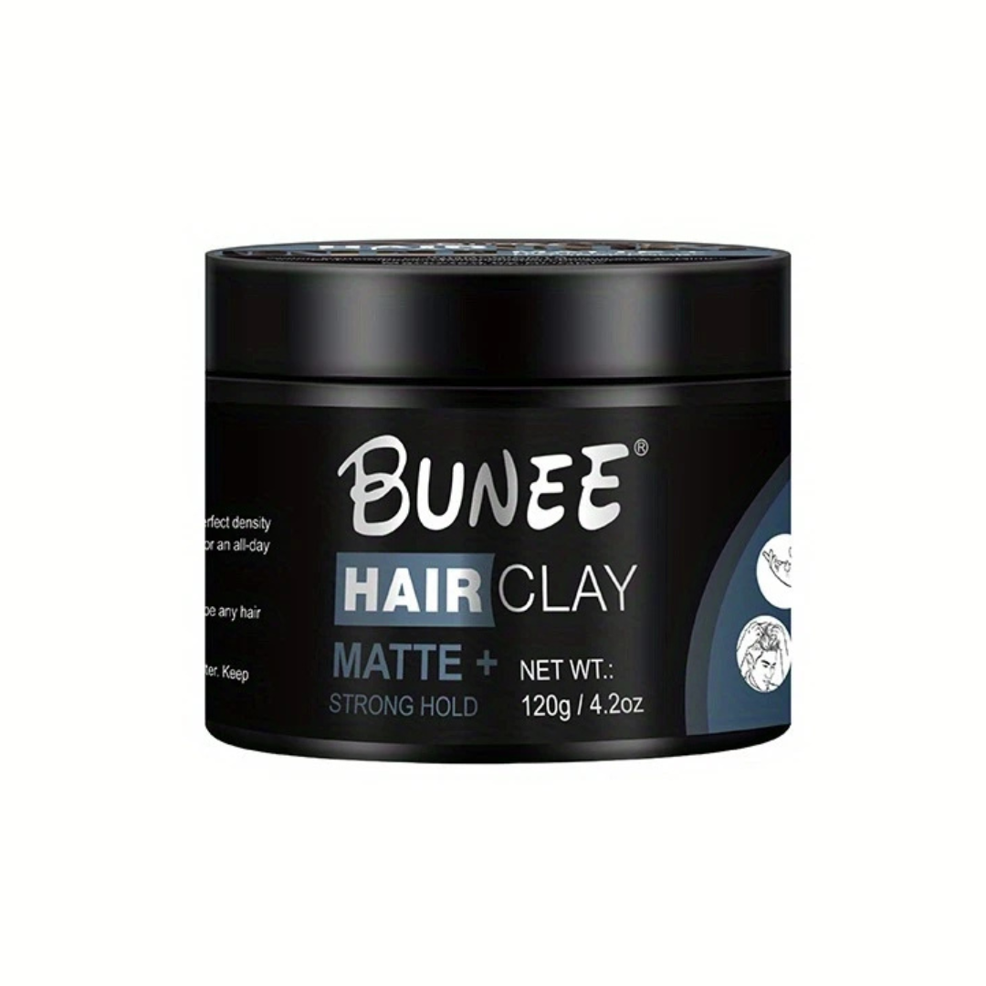 Bunee Hair Clay - Matte Finish Strong Hold Styling Clay, 120g
