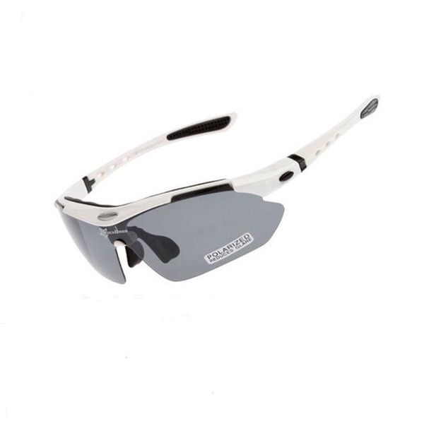 Rockbros Multi lens Polarized Sports Sunglasses UV Protection - White