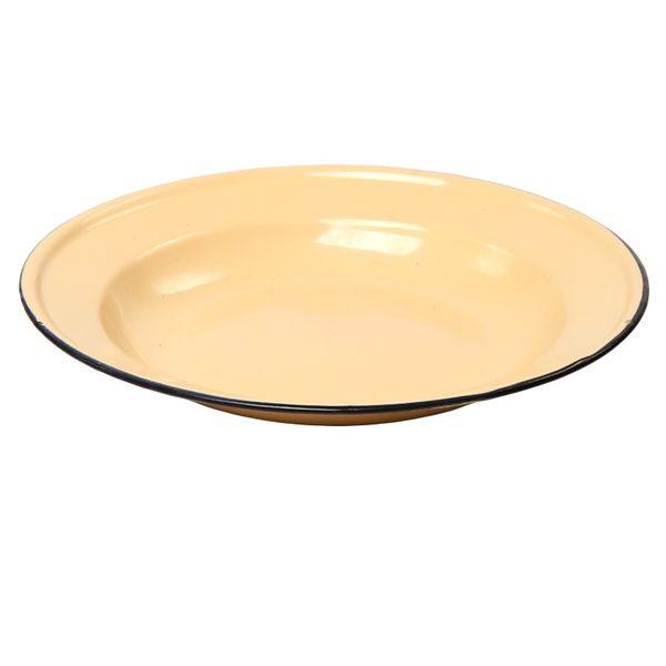 New World- Enamel Dinner Plate Soup Plate 22cm - Set Of 6