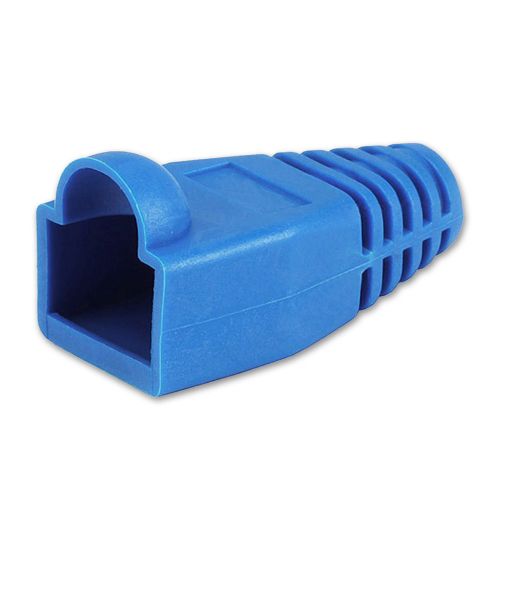 RJ45 Rubber Boots 100 Pieces Pack - Blue