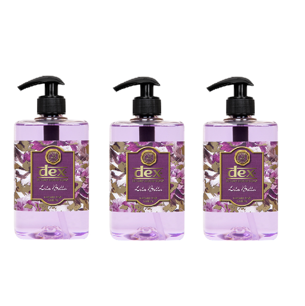 Dex Luxury Lila Bela Liquid Hand Soap 500ml Value 3 Pack
