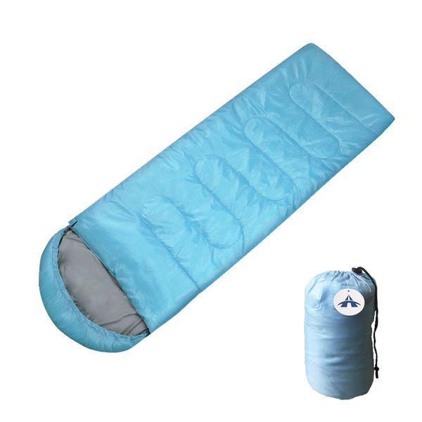 Alanes (180+30)x75cm Hooded Camping Sleeping Bag for Outdoor Travel Hiking