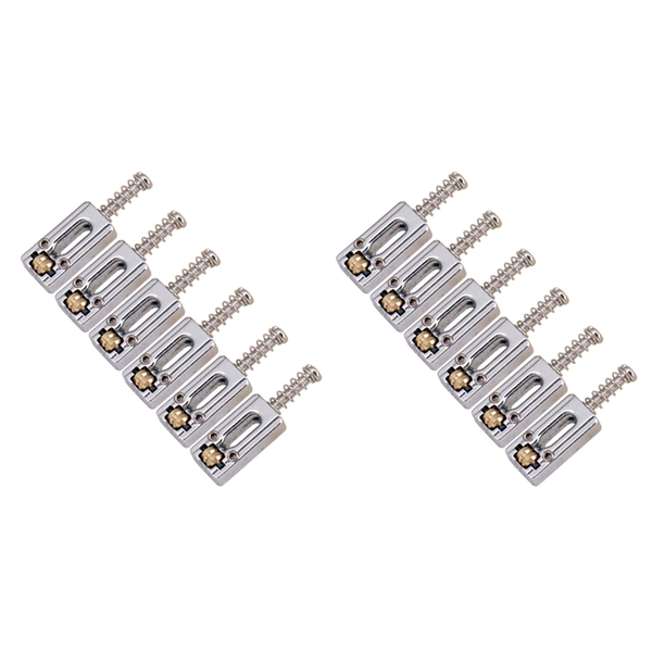 Metal Guitar Bridge Saddle For Electric Guitar Parts Silver