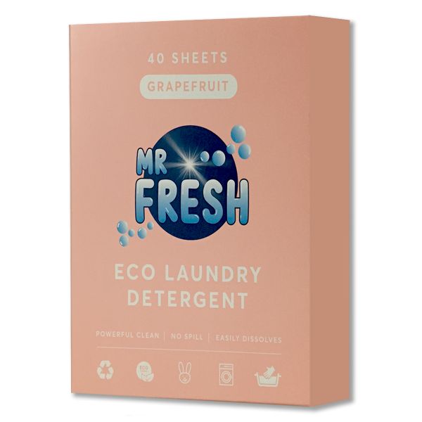 Mr Fresh Washing Machine Laundry Detergent Sheets - Grapefruit (5 Pack)