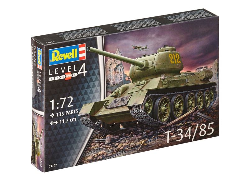 Revell 1/72 T-34/85 Tank Plastic Model Kit