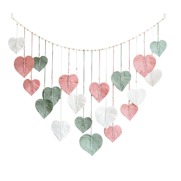 Large Macrame Wall Hanging-Boho Home Decor Macrame Leaves Tapestry