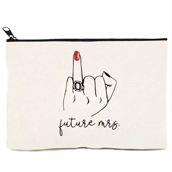 Future Mrs - Cosmetic Travel Bag for Bride