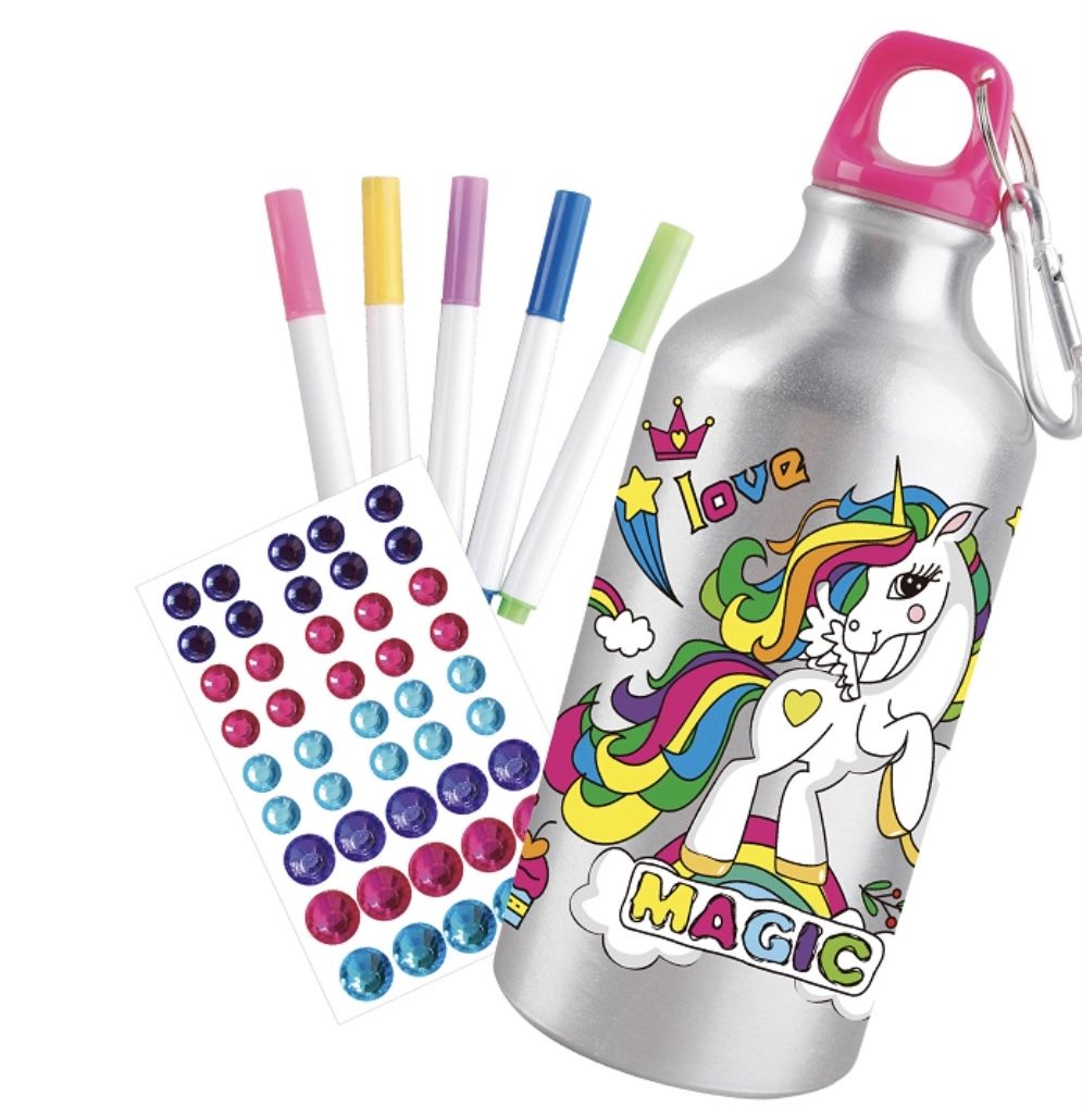 DIY Customizable Color in Kids Unicorn Water Bottle | Shop Today. Get it Tomorrow! | takealot.com