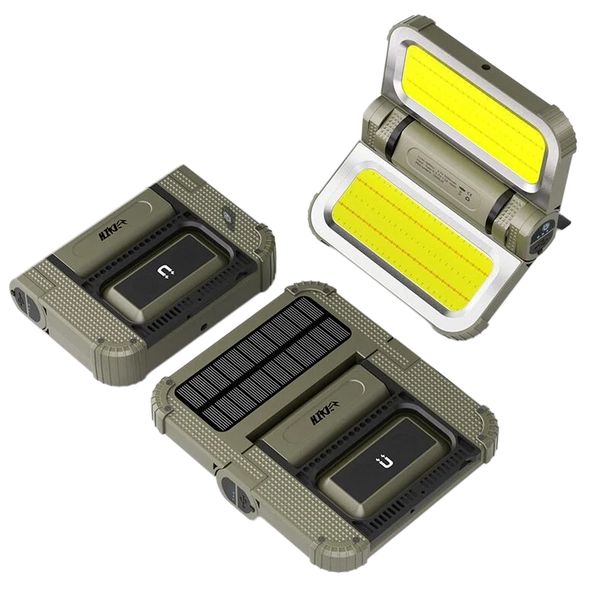 Solar Charging Light Strong Magnetic Adsorption Portable Power Bank Camping