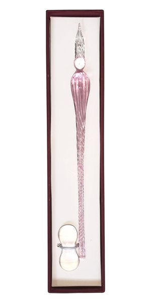 Glass Calligraphy Dipping Pen - Pink