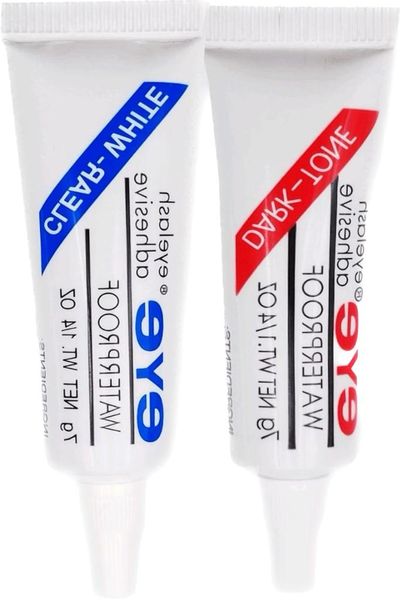 2 Piece of Eyelashes Adhesive Glue. Black and White ( Transparent)