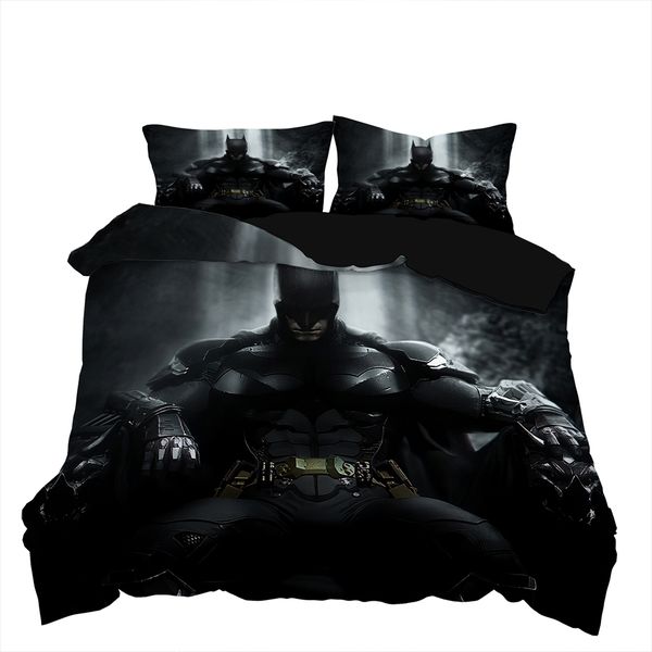 The Batman 3D Printed Double Bed Duvet Cover Set
